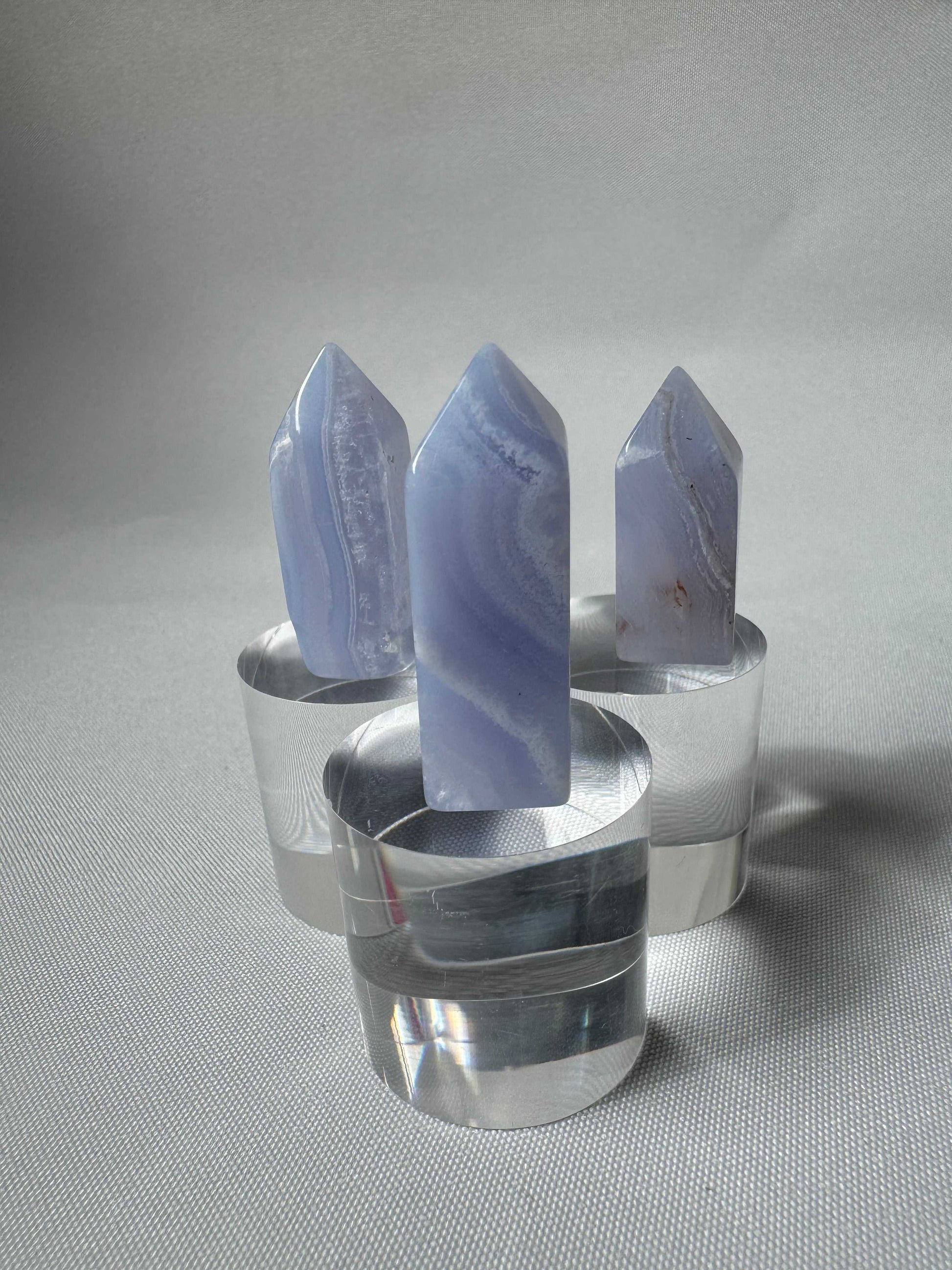 Blue Lace Agate Crystal Mini Towers