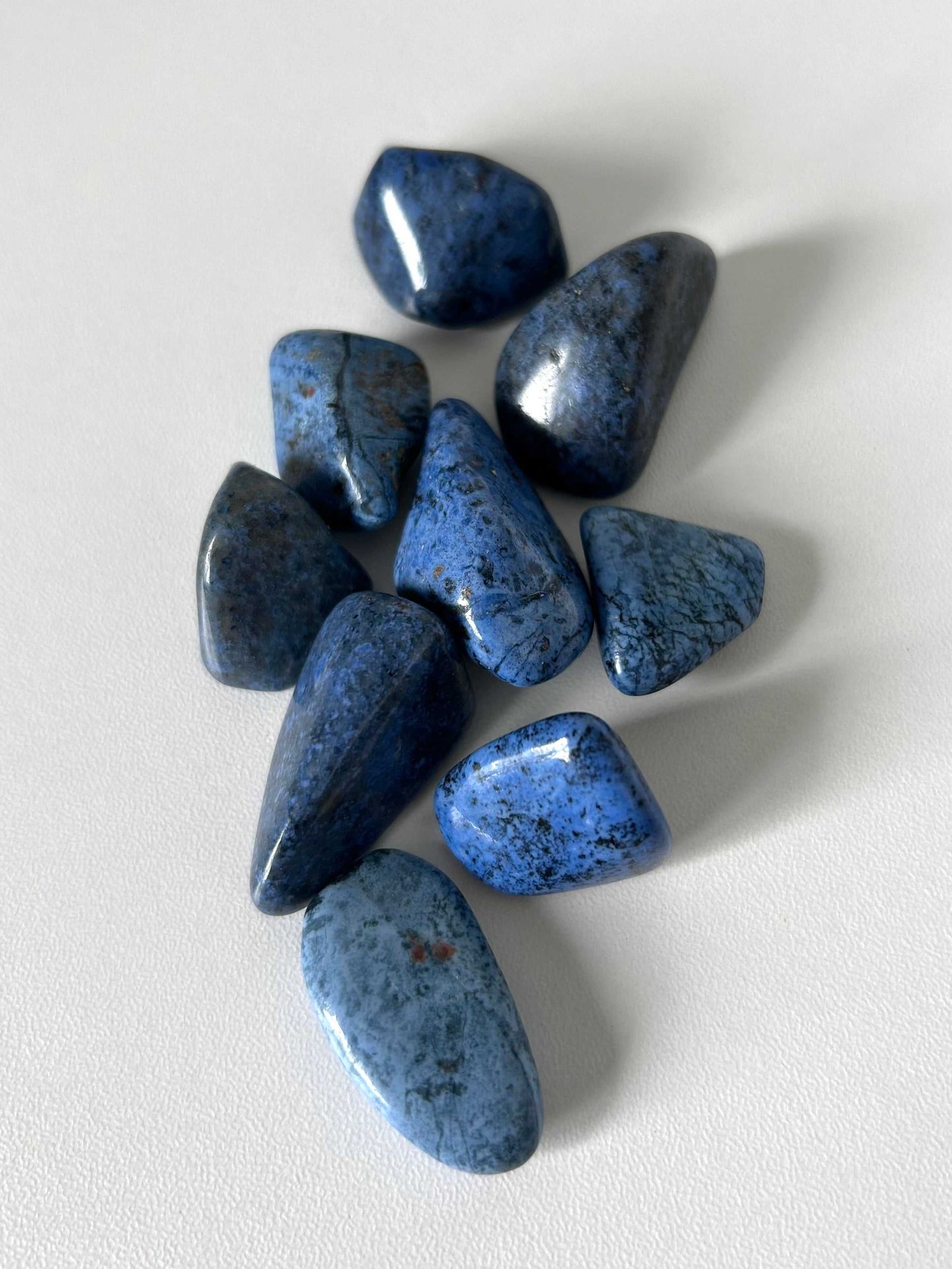 Polished Dumortierite Crystal Tumble Stones | Bespoke Crystals | rich indigo-blue hues, ideal for enhancing intuition and mental clarity in crystal collections.