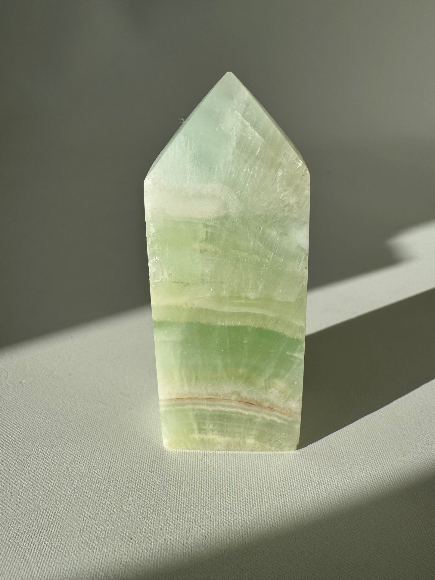 Pistachio Calcite Mini Tower #6 | Bespoke Crystals