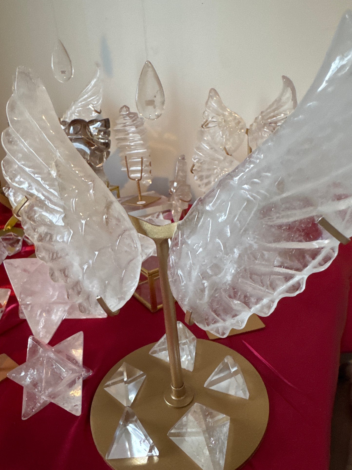Quartz Angel Wings Large