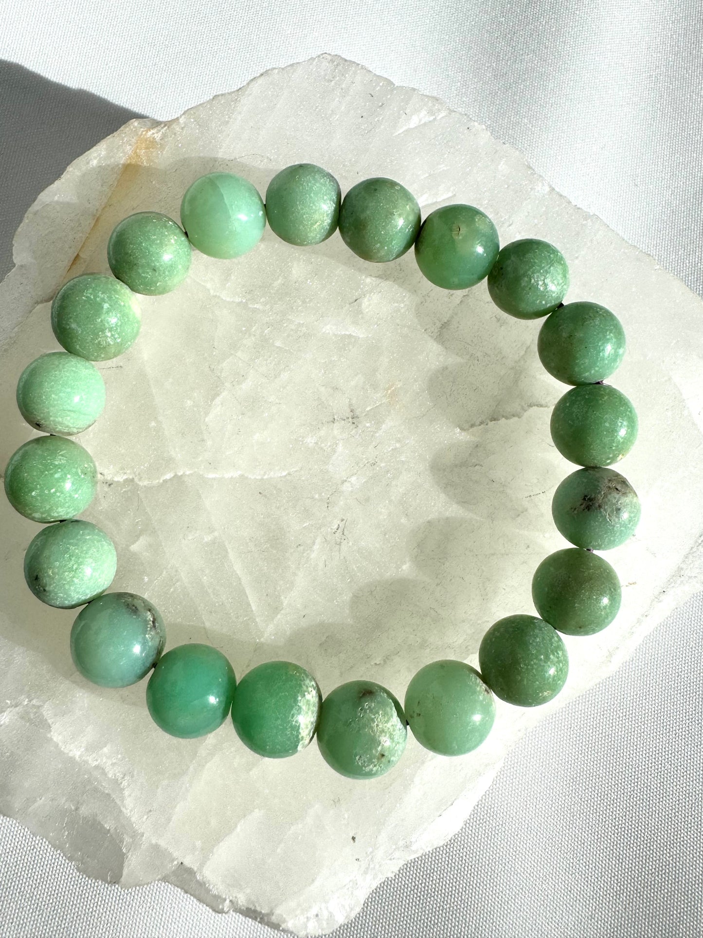 Chrysoprase Crystal Bracelet | Emotional Healing