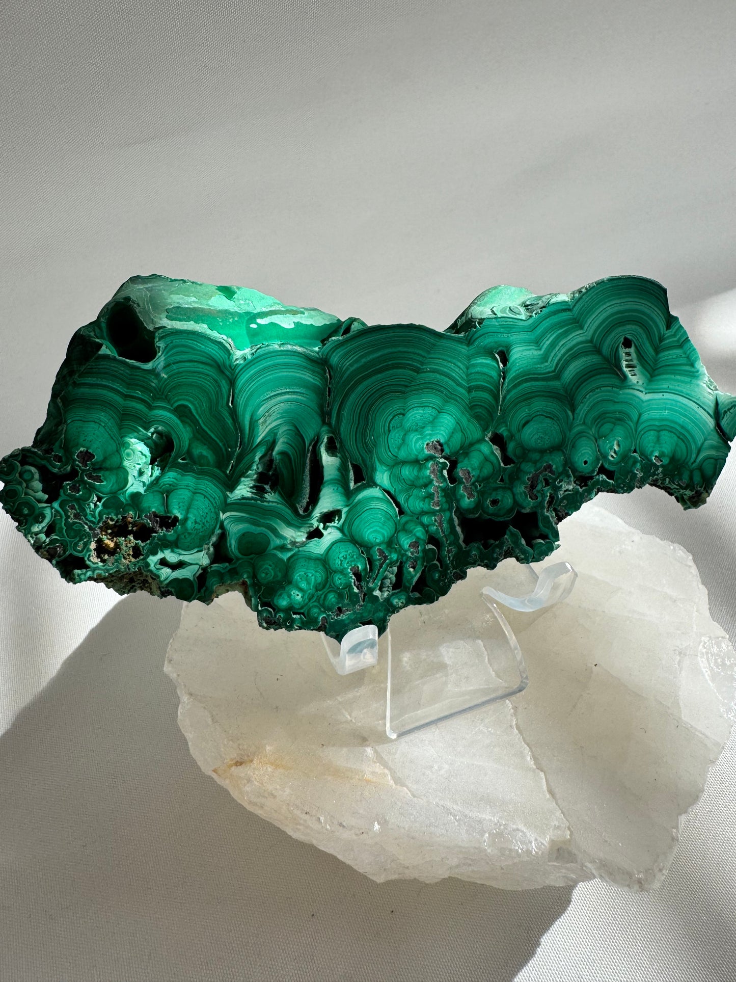 Malachite Crystal Slab | Bespoke Crystals