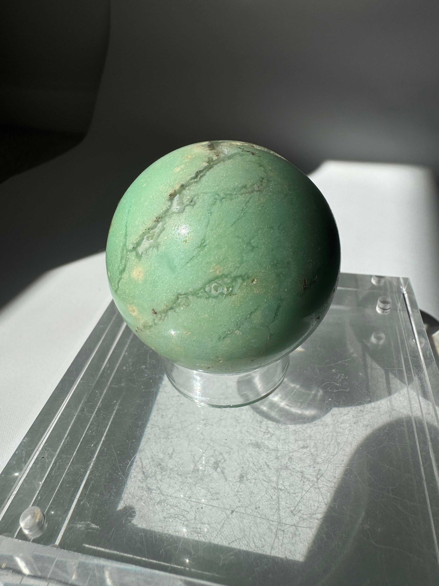 Chrysoprase Crystal Sphere | Bespoke Crystals