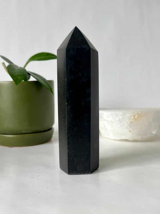 Shop Black Tourmaline Tower - Spiritual Protective Crystal | Bespoke Crystals