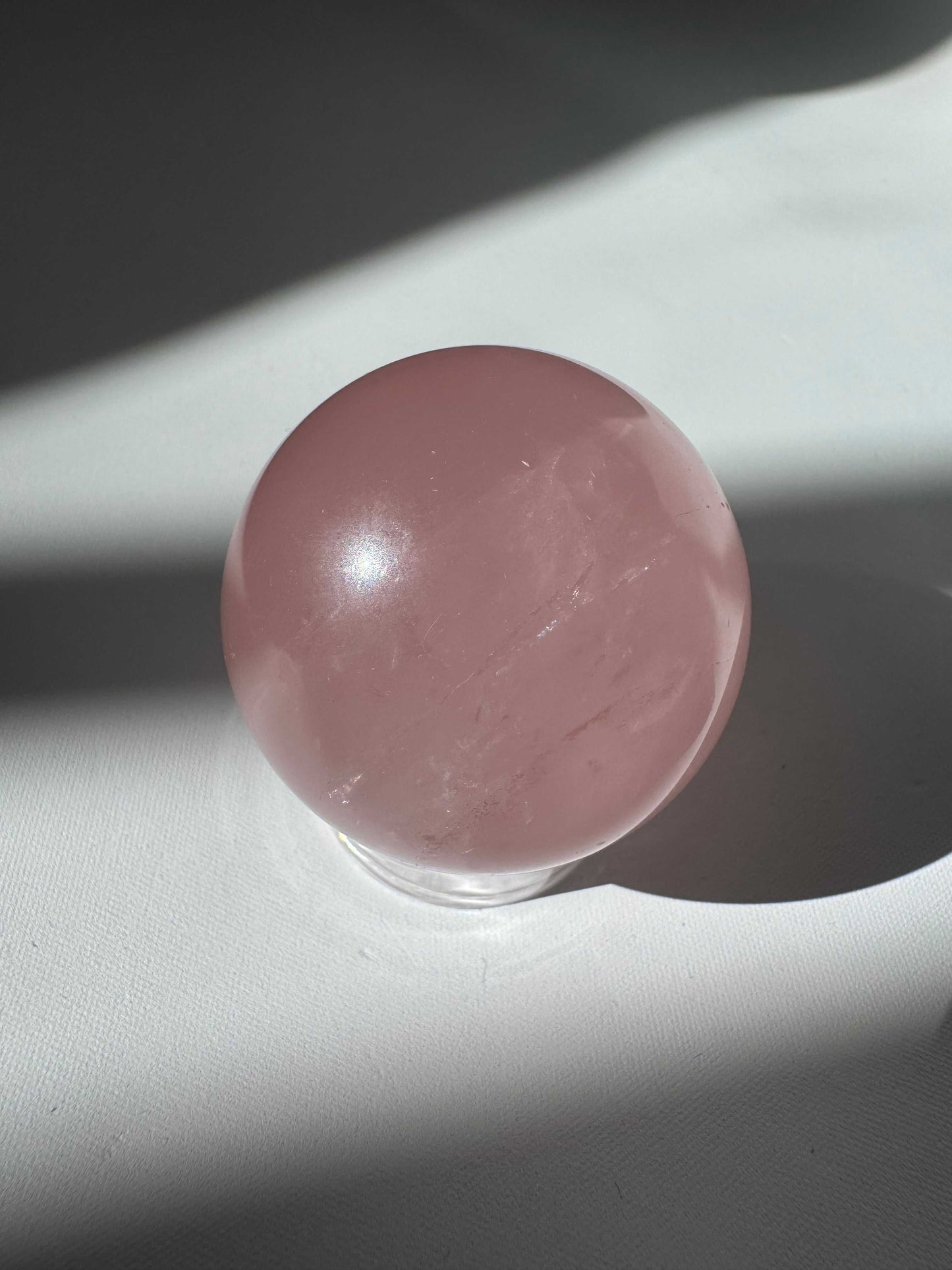 Rose Quartz Crystal Star Sphere | Bespoke Crystals