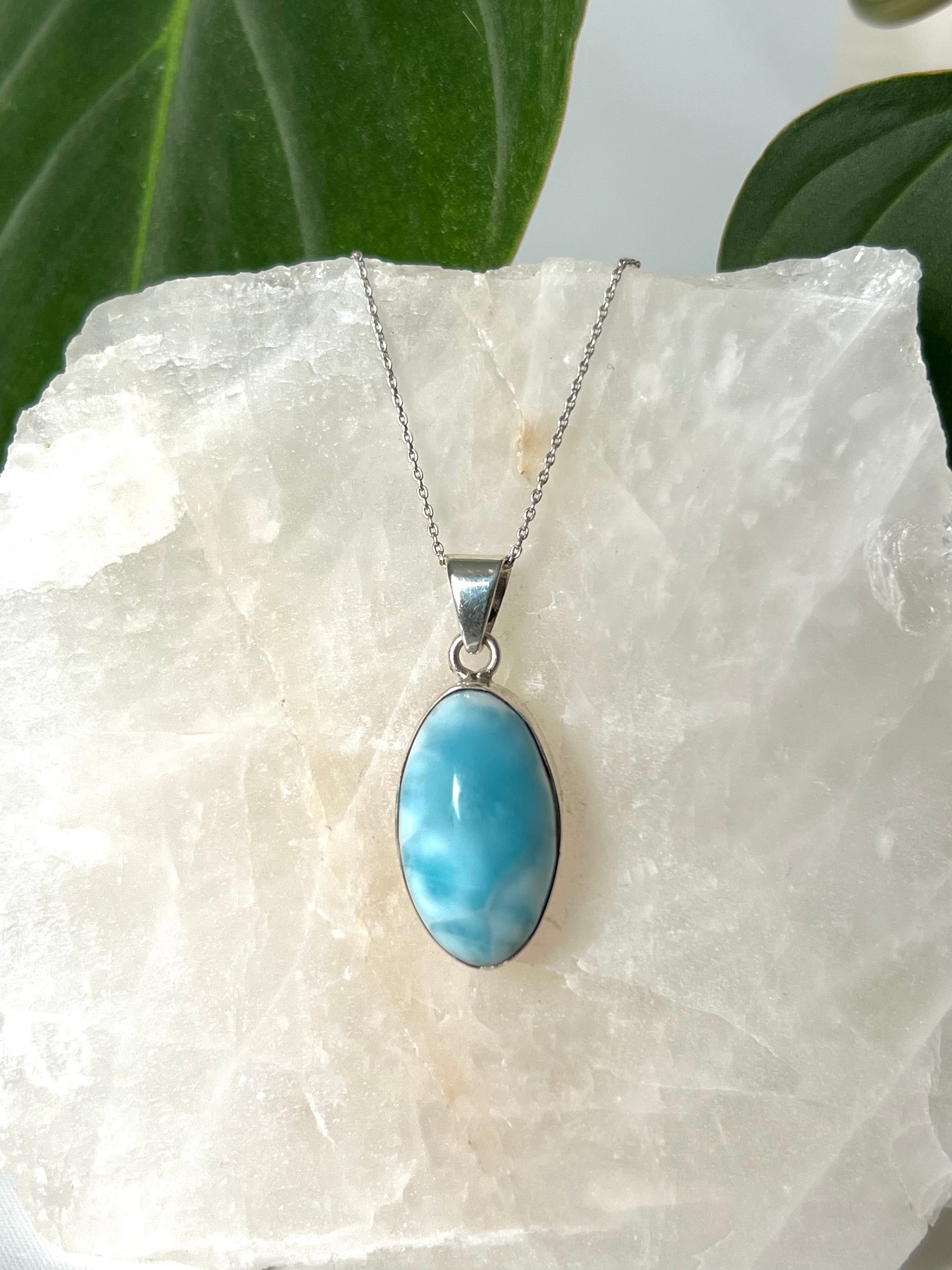 Larimar Pendant - Crystal Jewellery NZ | Bespoke Crystals NZ