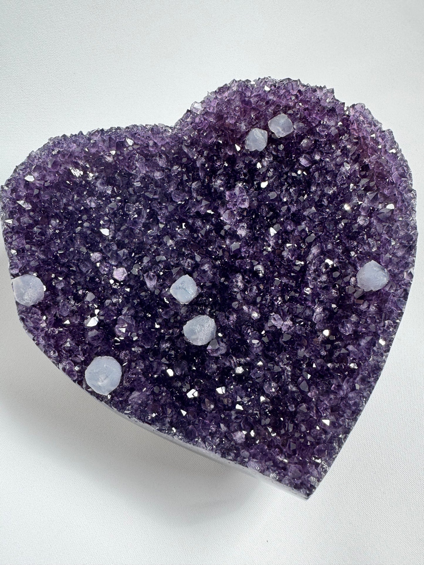 Amethyst heart shaped Crystal | Bespoke Crystals NZ