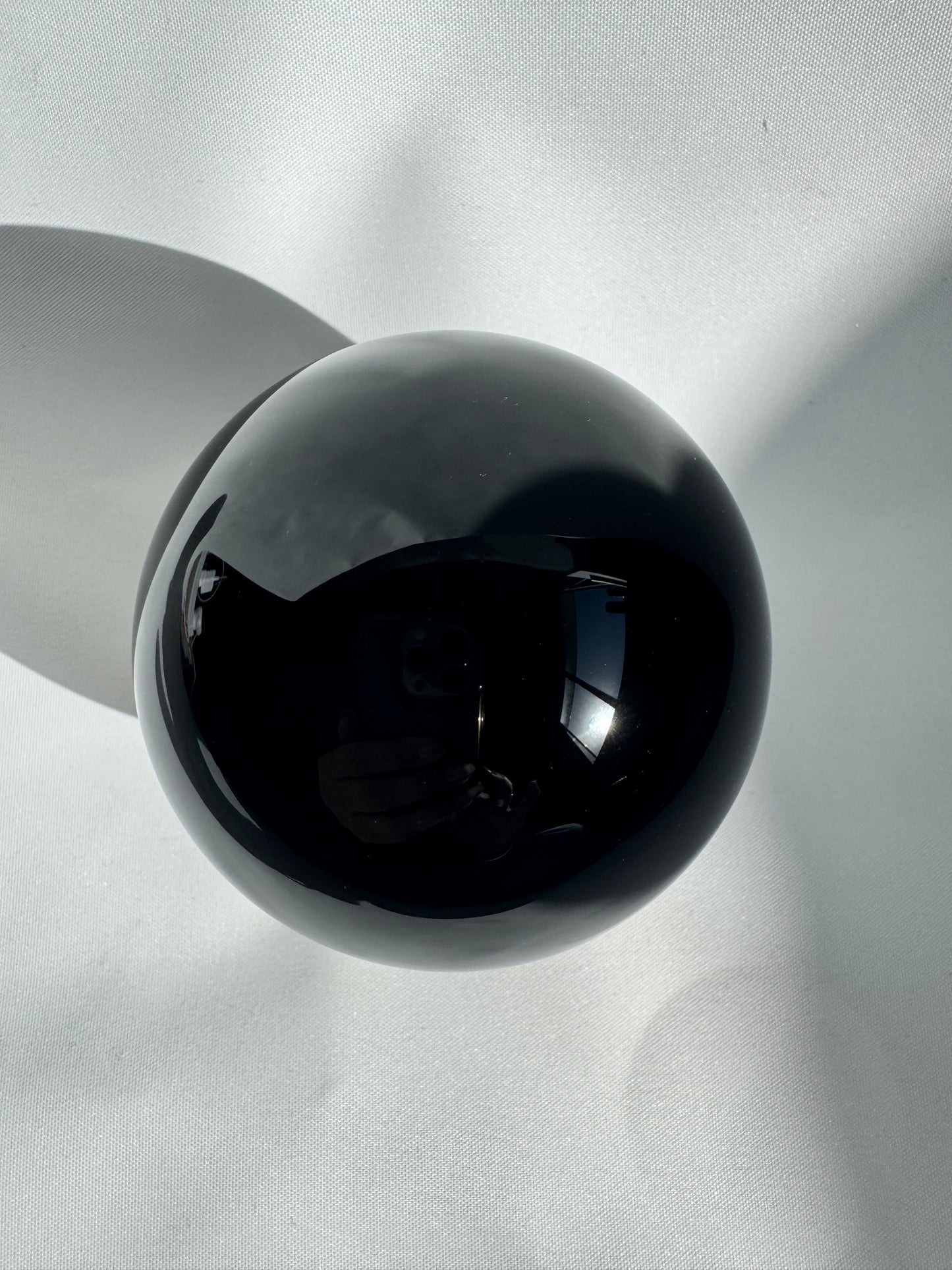 Black Obsidian Crystal Sphere