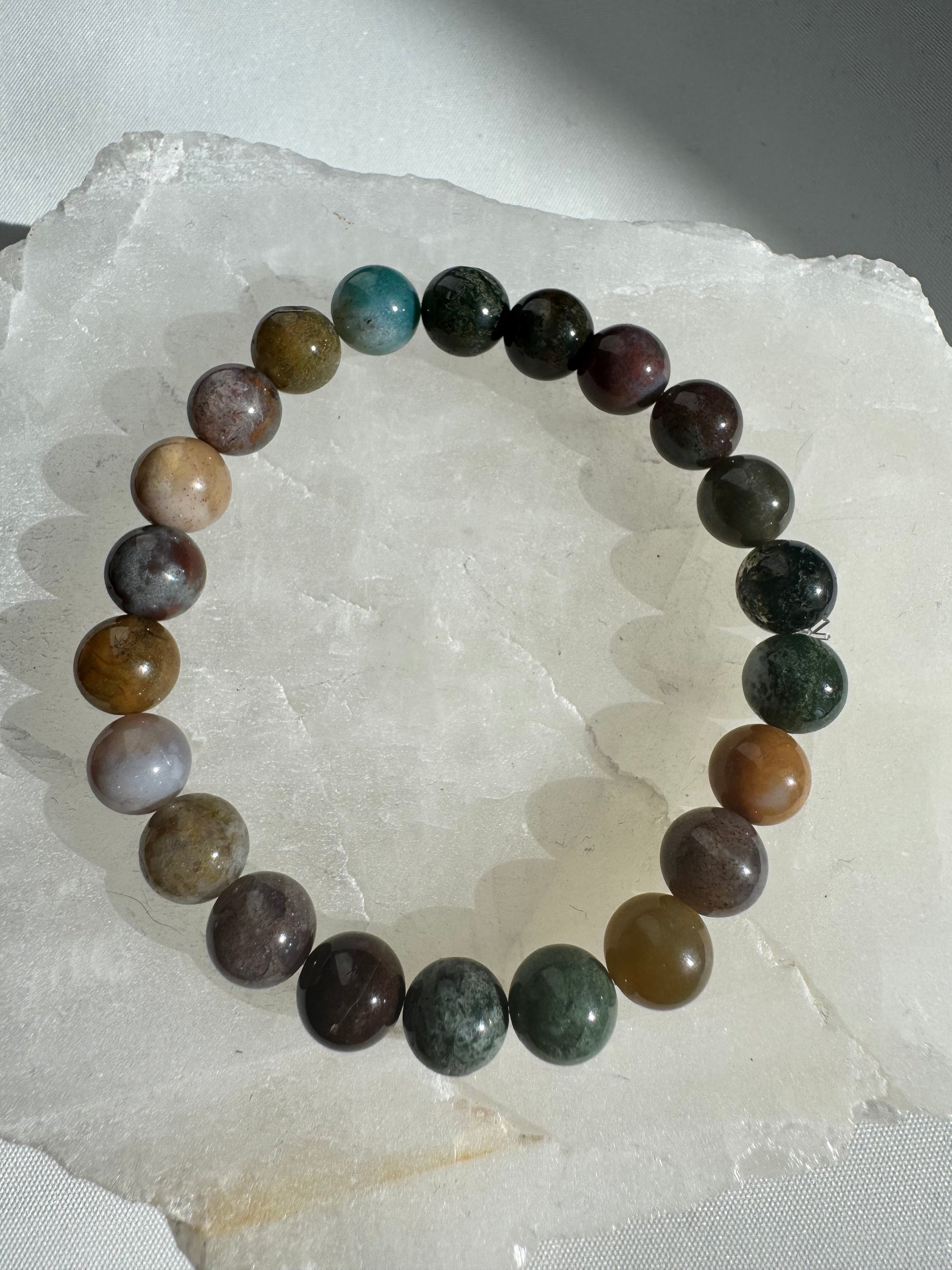 Ocean Jasper Crystal Bracelet 8mm