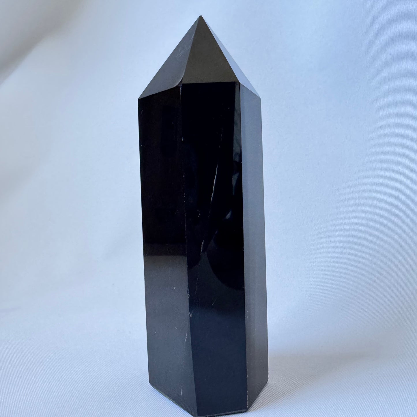 Black Obsidian Crystal Point (Imperfect)