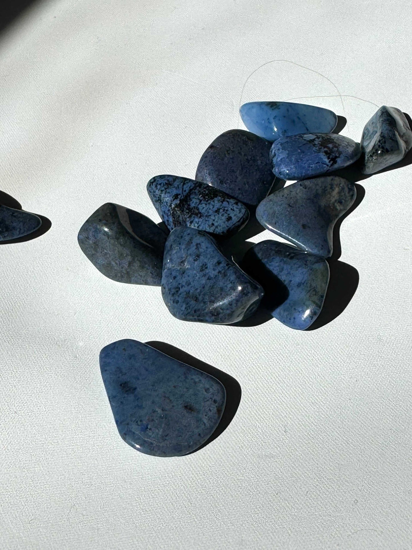 Assorted Dumortierite Crystal Tumble Stones | deep blue tones and natural patterns, perfect for collectors and crystal healing enthusiasts.