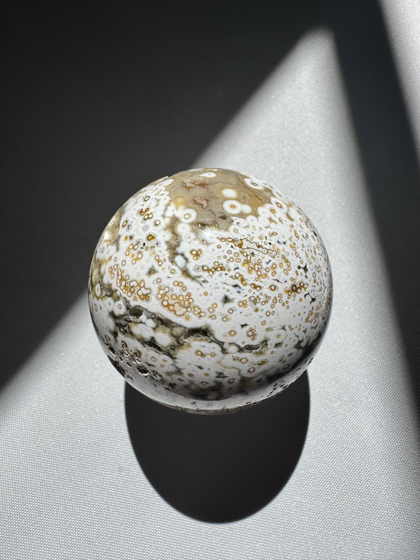 Orbicular Ocean Jasper Sphere #3 | Bespoke Crystals Online Auckland NZ