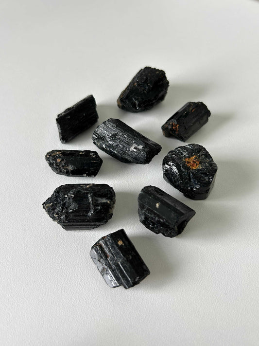 Black Tourmaline Crystal Raw Pieces | Bespoke Crystals