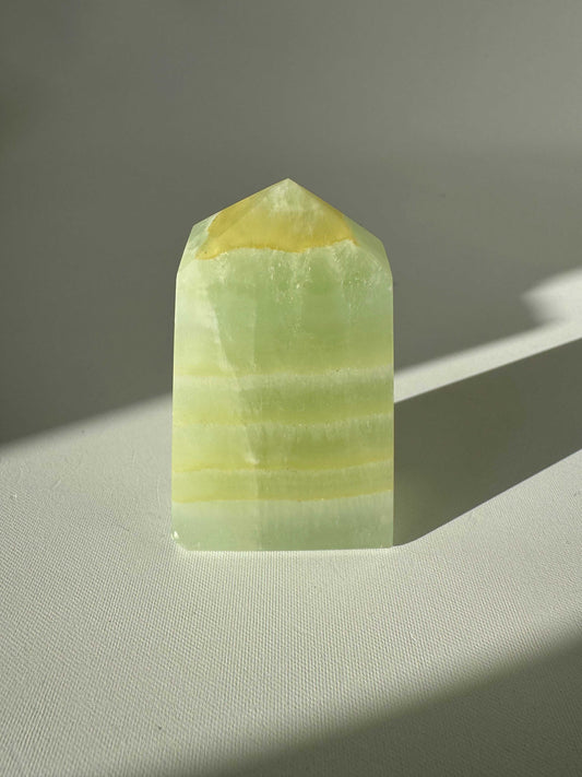 Pistachio Calcite Crystal Mini Tower #5 | Bespoke Crystals
