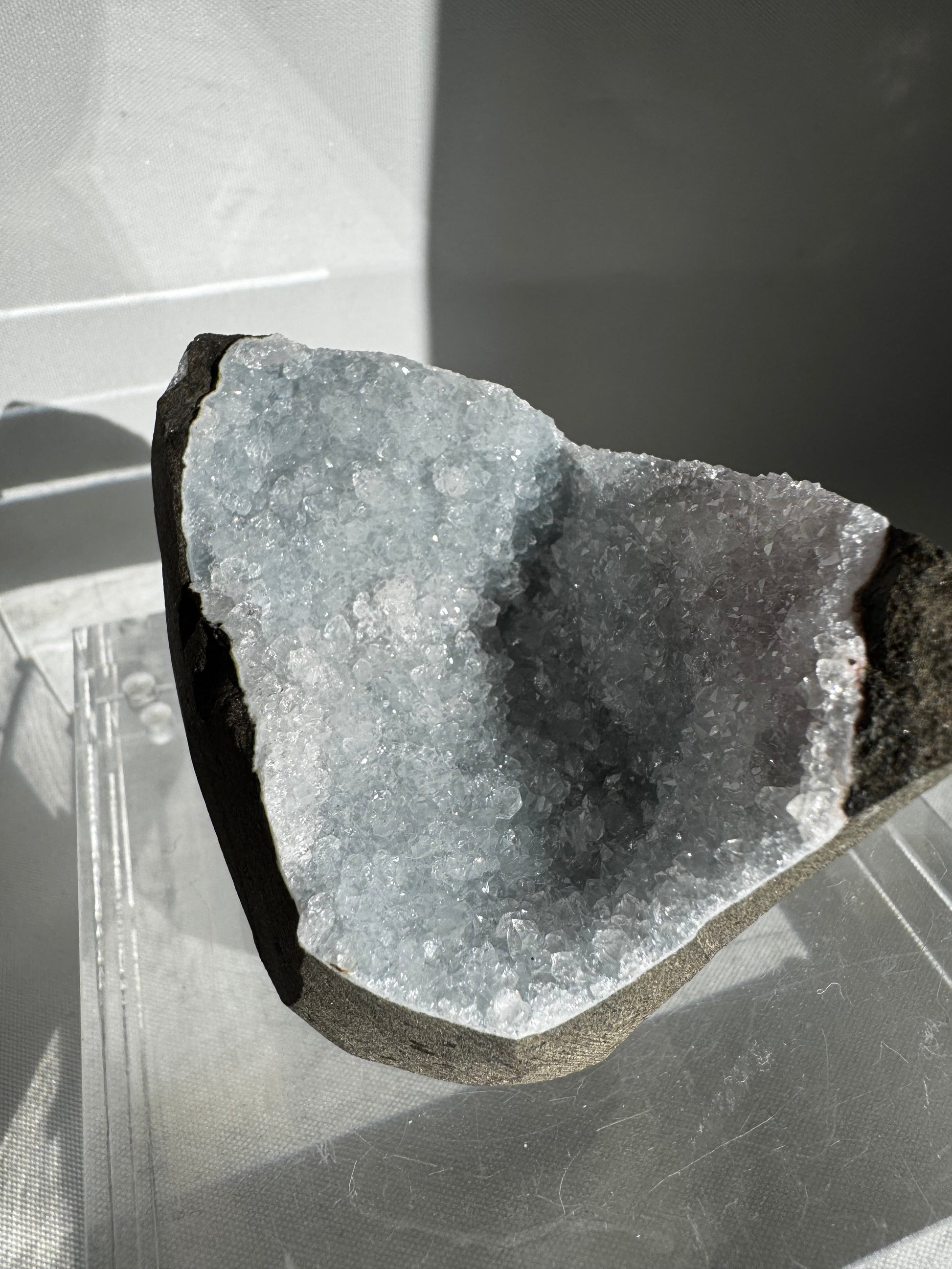 Chalcedony Crystal Cave Geode