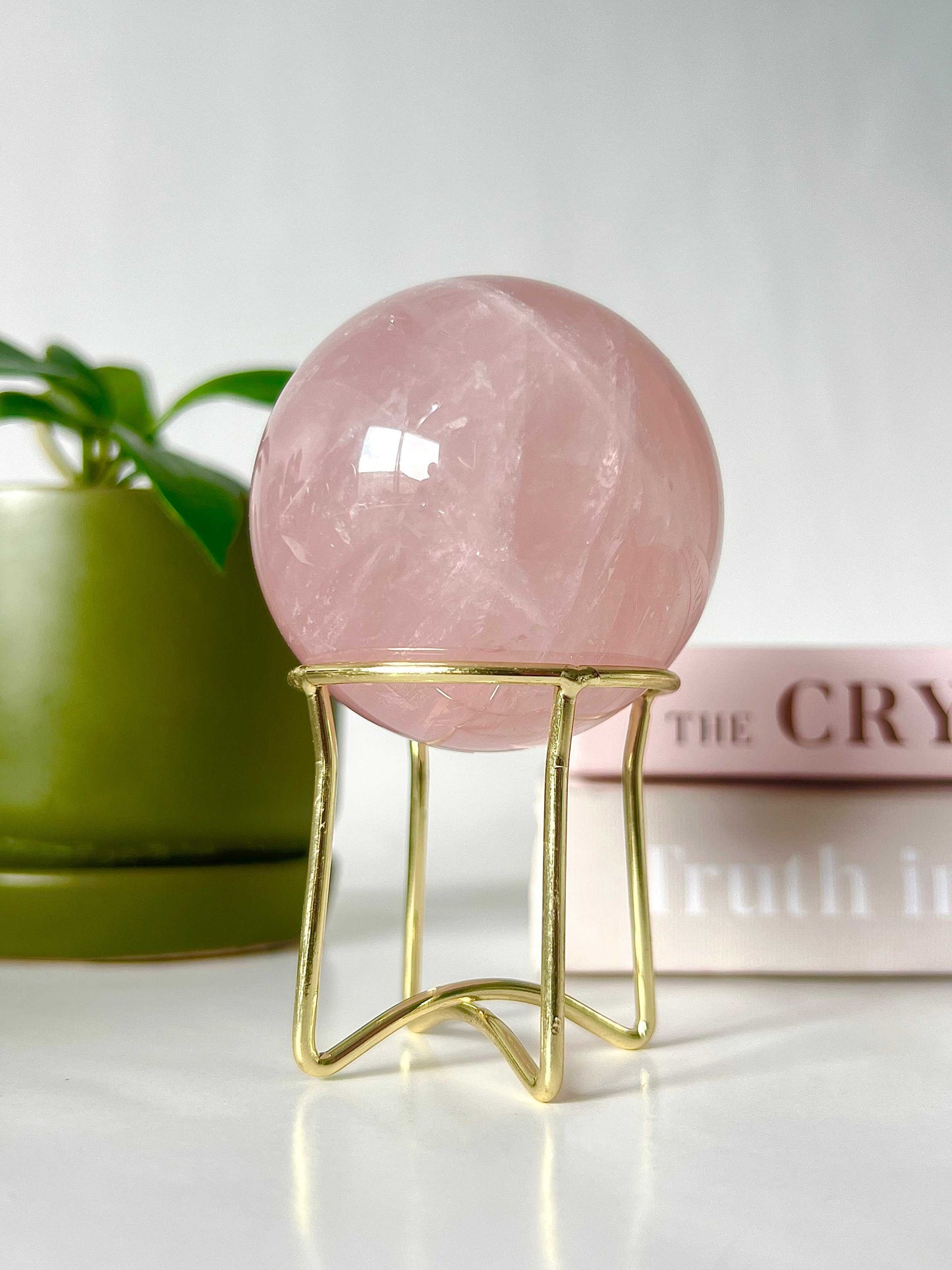 Rose Quartz Sphere - Love Energy | Bespoke Crystals