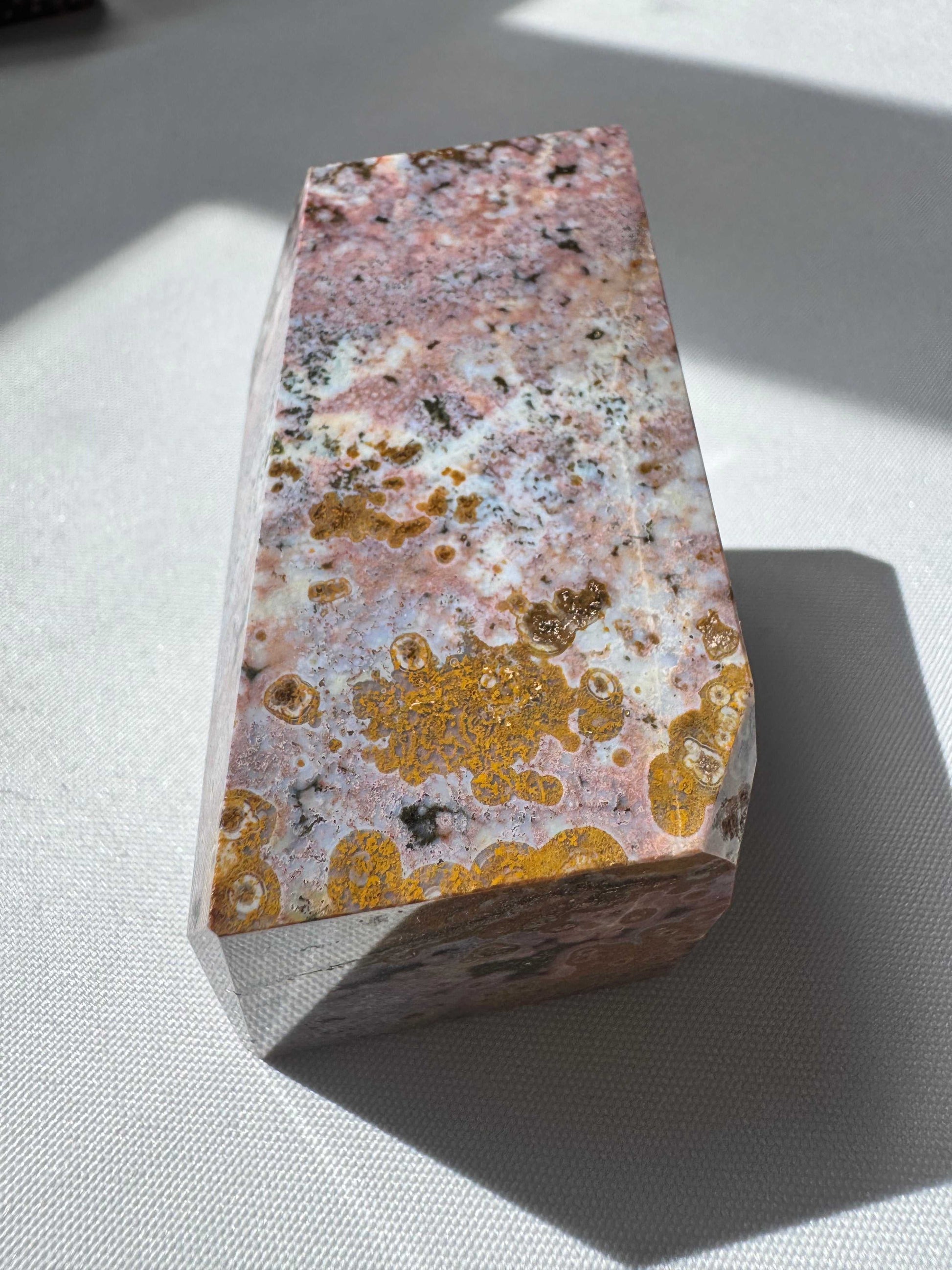 Orbicular Ocean Jasper Freeform #A8 | Bespoke Crystals