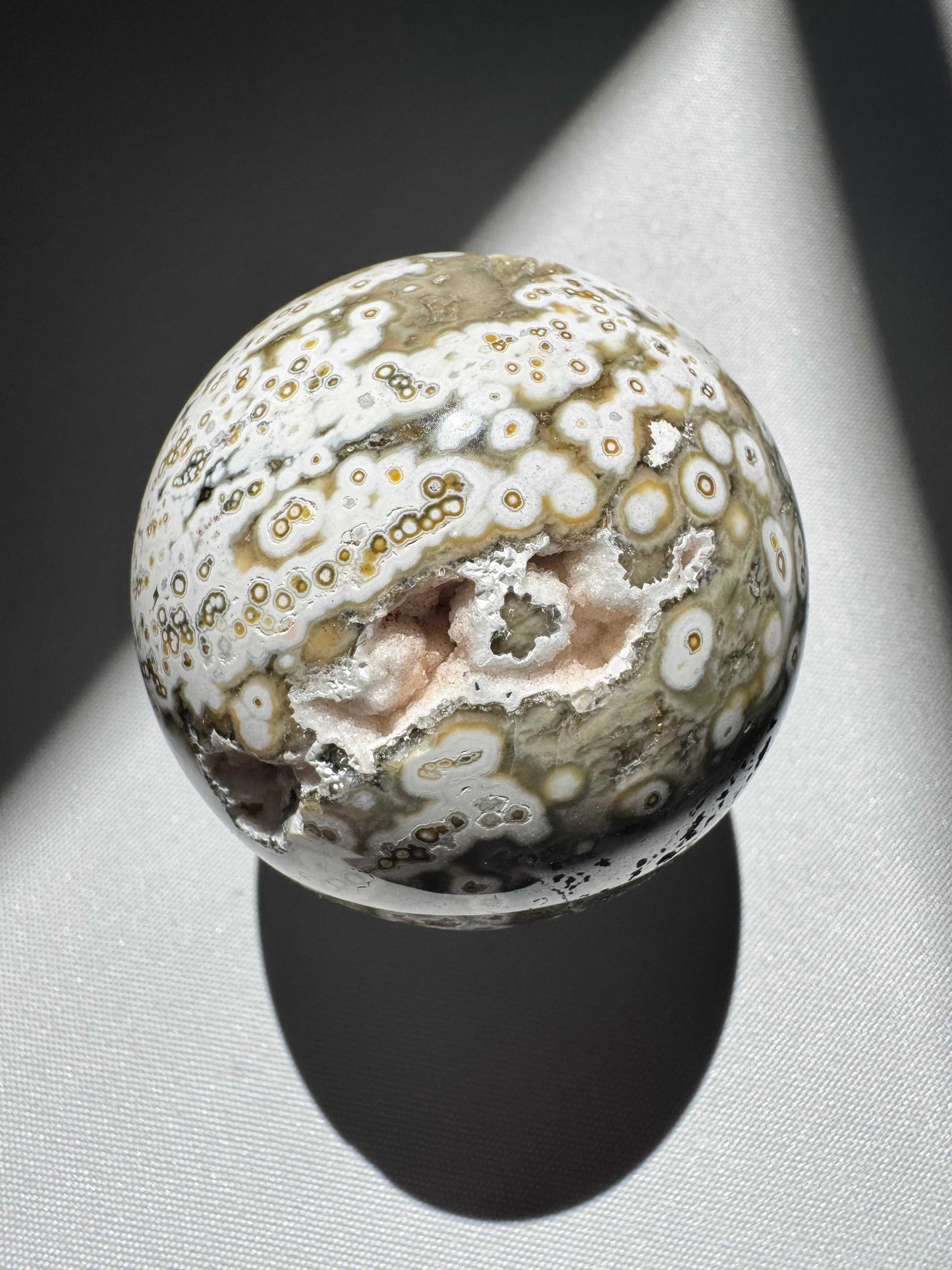 Orbicular Ocean Jasper Sphere #3 | Bespoke Crystals Auckland NZ