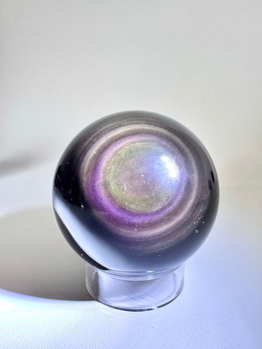 Rainbow Obsidian Sphere #1