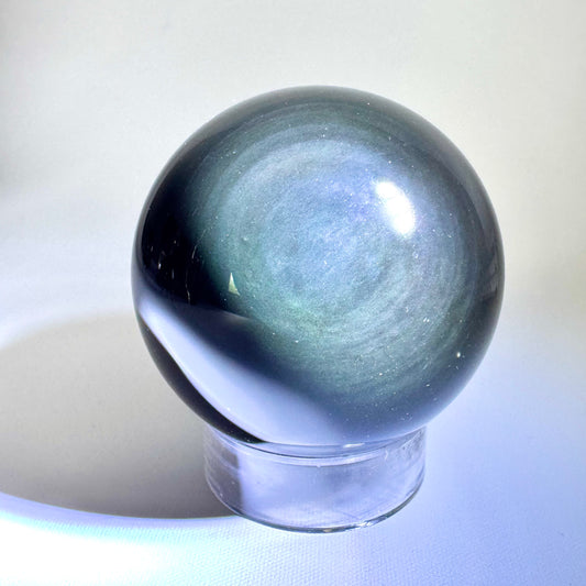 Rainbow Obsidian Sphere #4