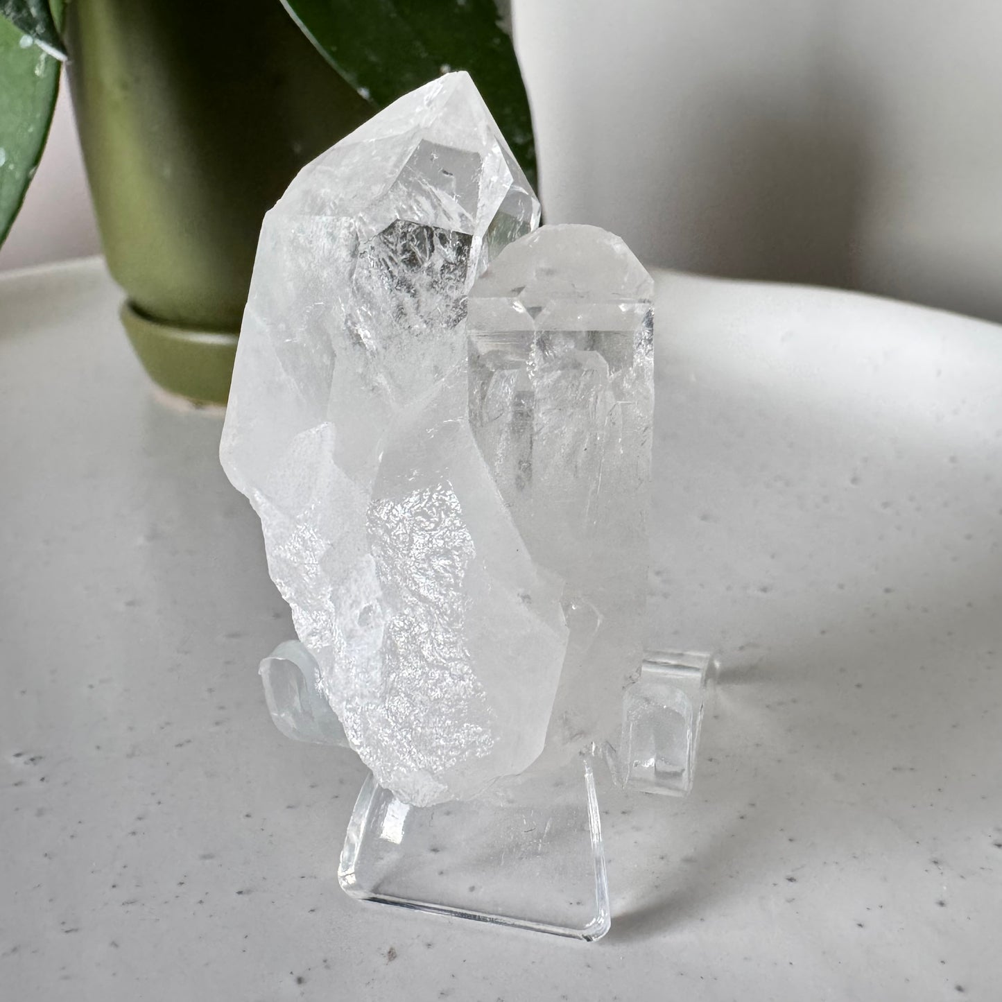 Freeform Quartz Cluster (Brazil) #3 from Bespoke Crystals Auckland, featuring transparent crystal points and raw textures for collectors.