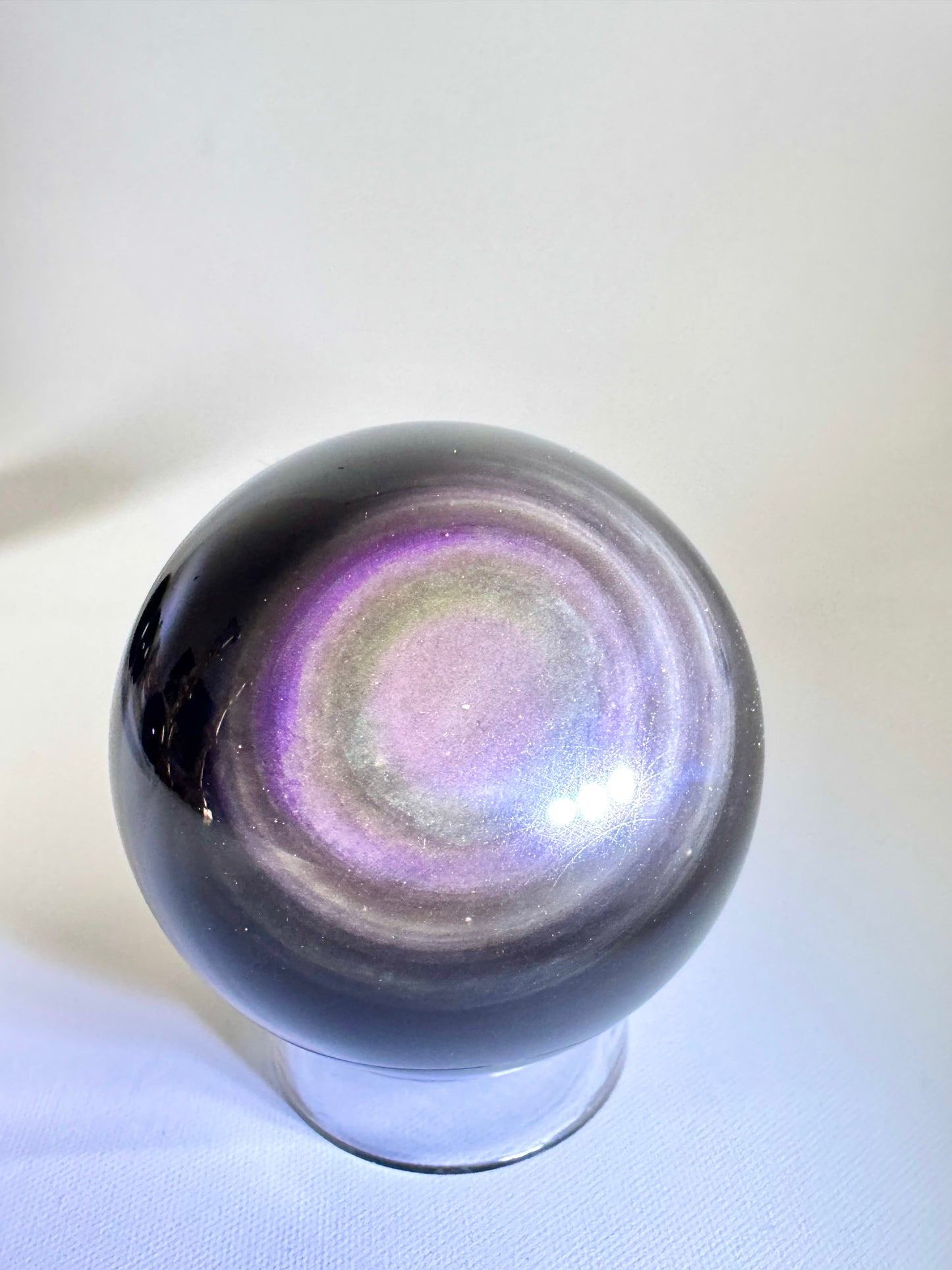 Rainbow Obsidian Sphere #1