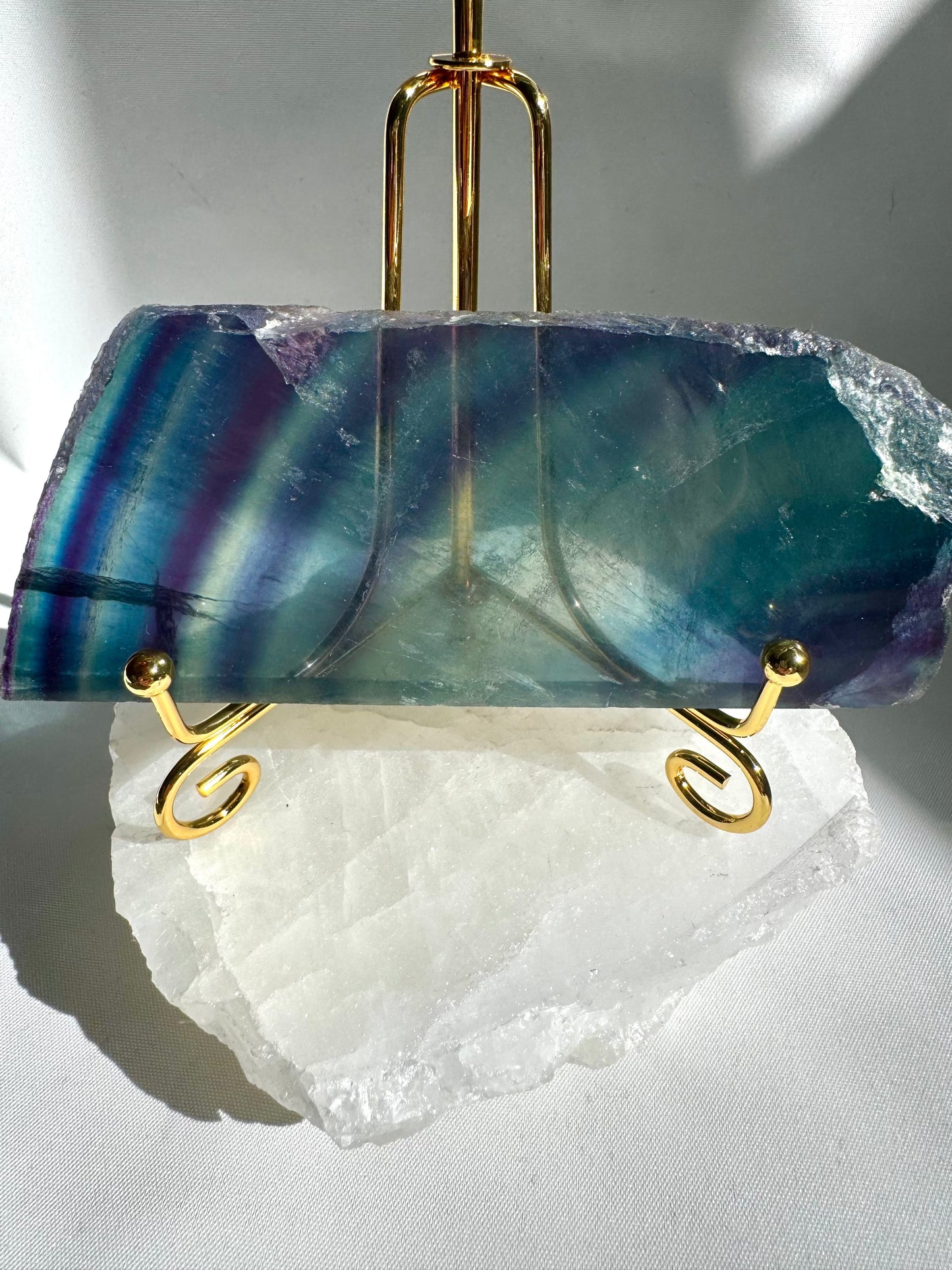 Rainbow Fluorite Crystal Slab | Bespoke Crystals