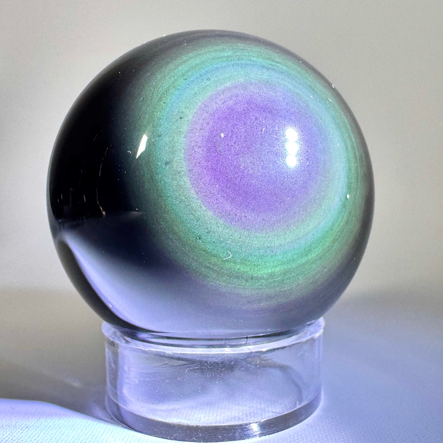 Rainbow Obsidian Sphere #3
