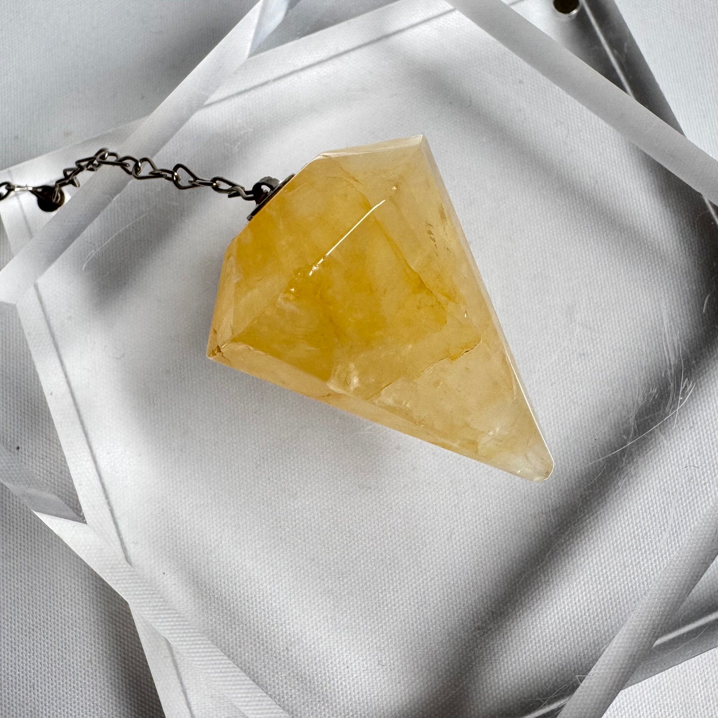 Golden Healer Crystal Pendulum
