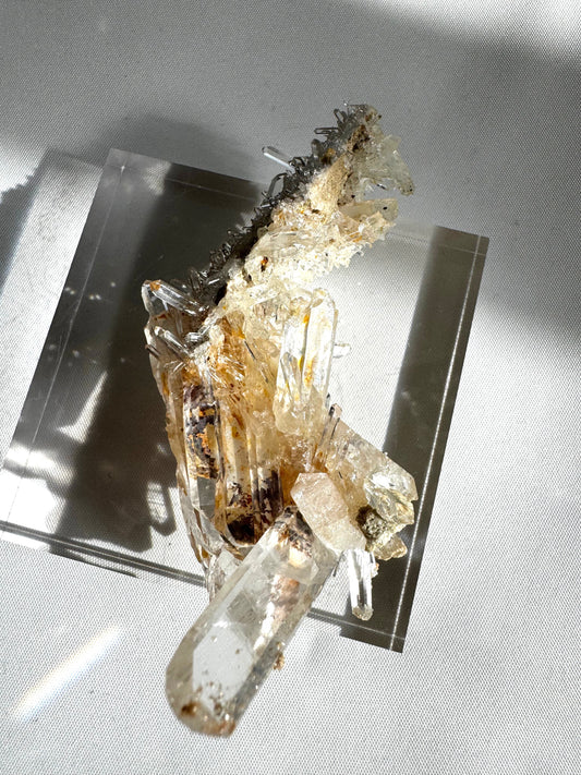 Halloysite-Included Crystal Lemurian Seed Cluster