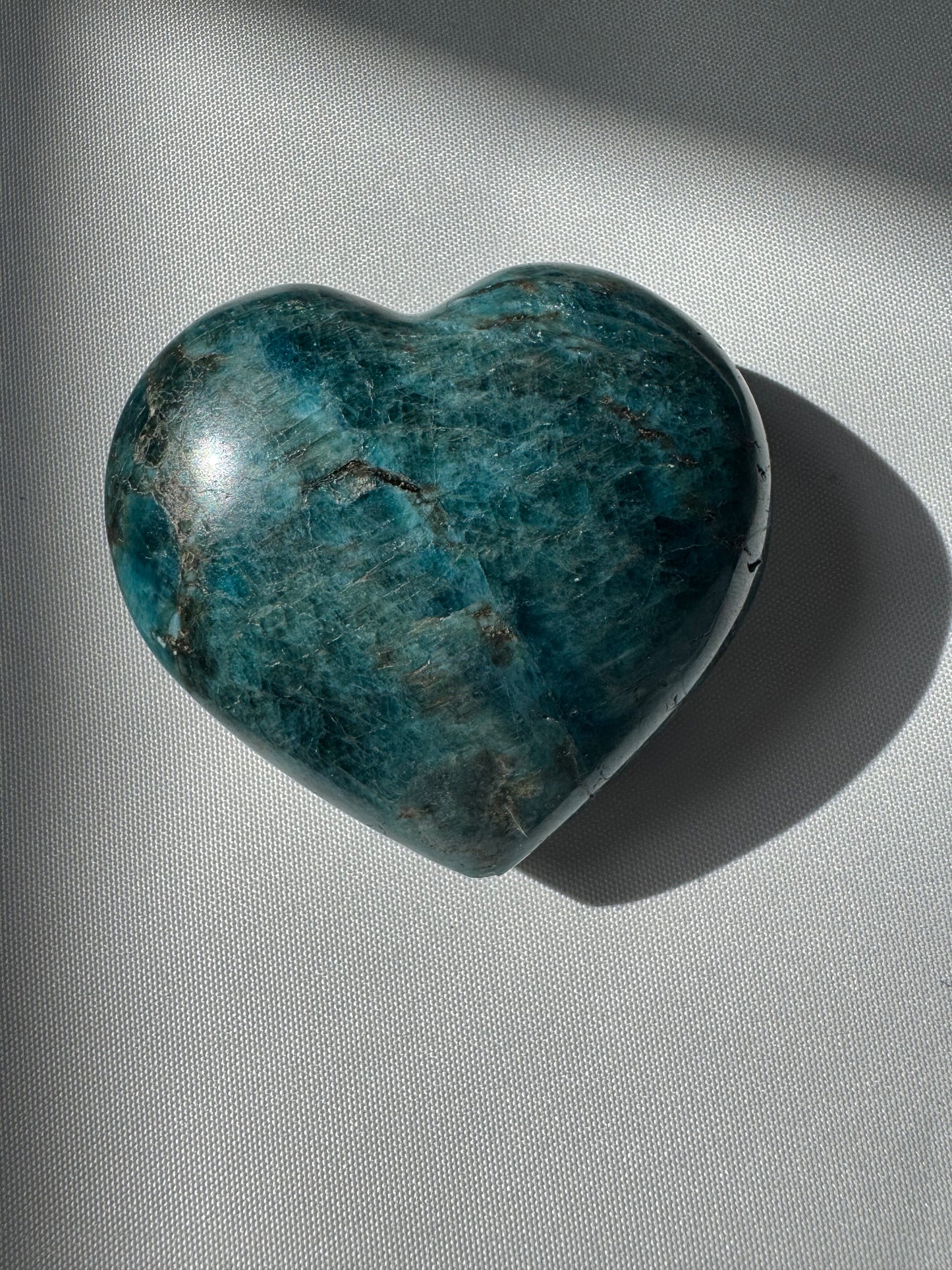 Blue Apatite Heart