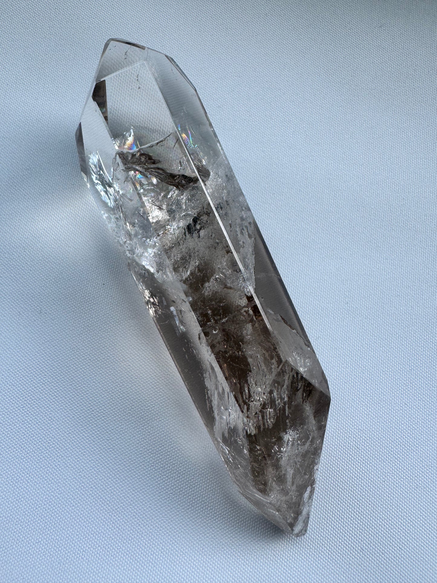 Side view of Smoky Quartz Wand #7 | Bespoke Crystals online NZ & Australia