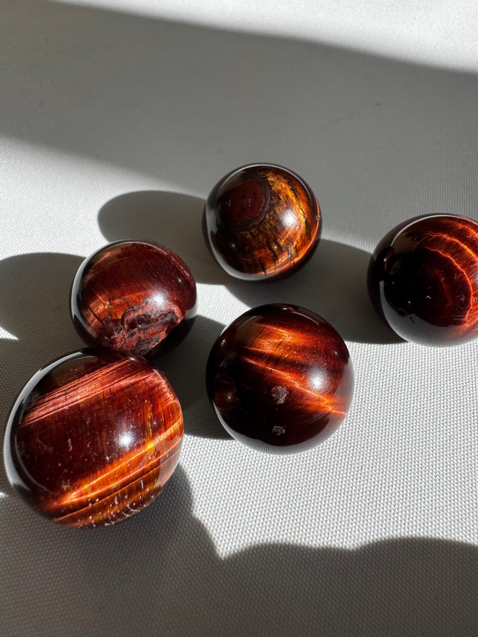 Red Tigers Eye Crystal Mini Sphere