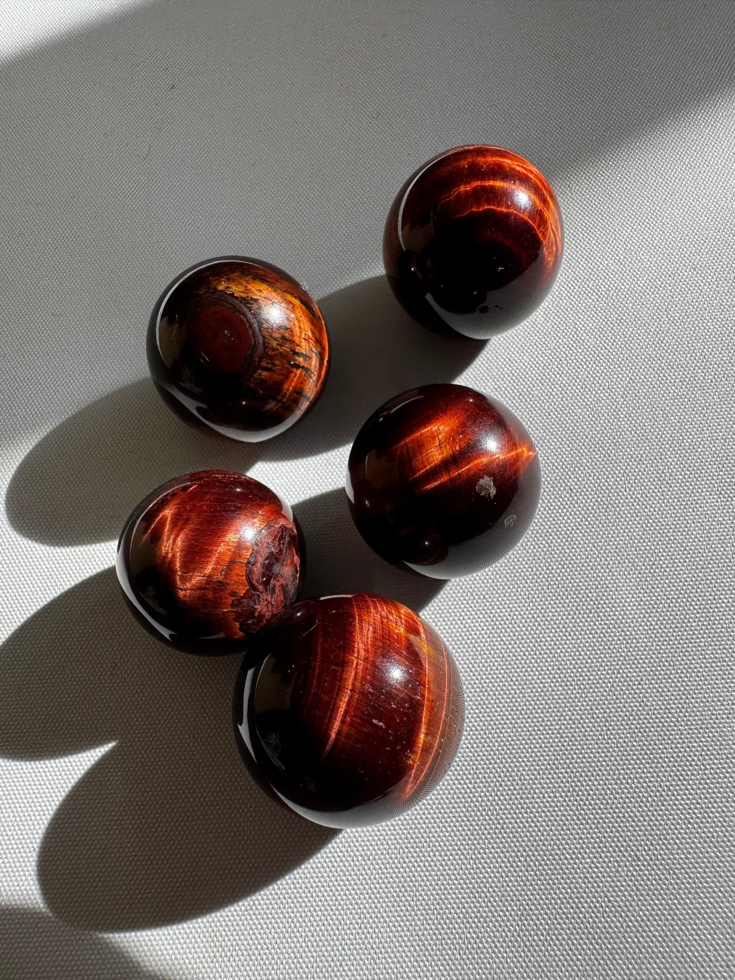 Red Tigers Eye Crystal Mini Sphere
