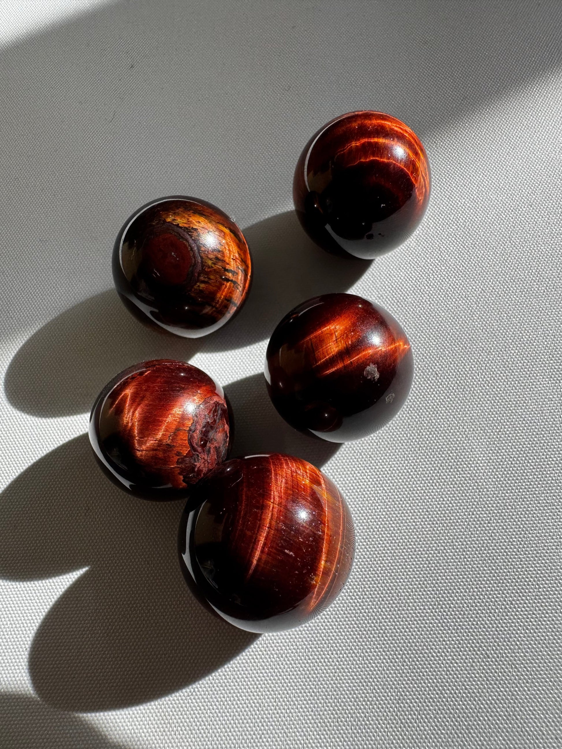 Red Tigers Eye Crystal Mini Sphere