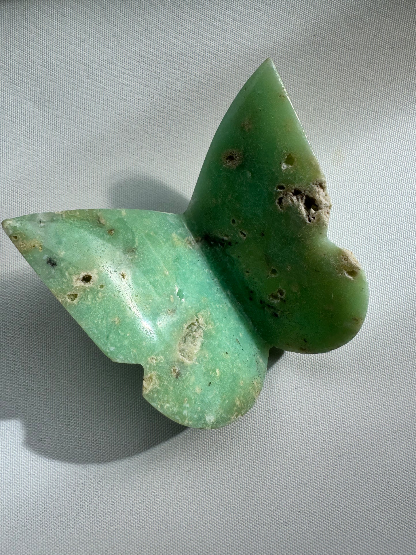 Chrysoprase Butterfly| Crystal for Self-Love & Healing