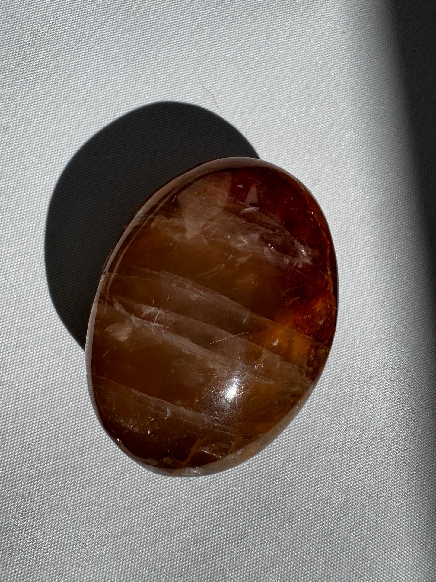 Golden Healer Crystal Palm Stone #3| Bespoke Crystals