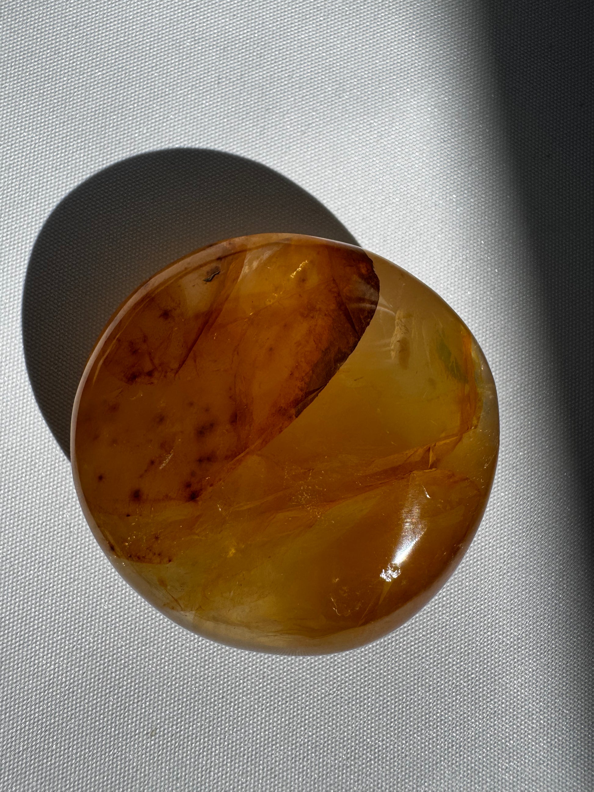 Golden Healer Crystal Palm Stone | Bespoke Crystals
