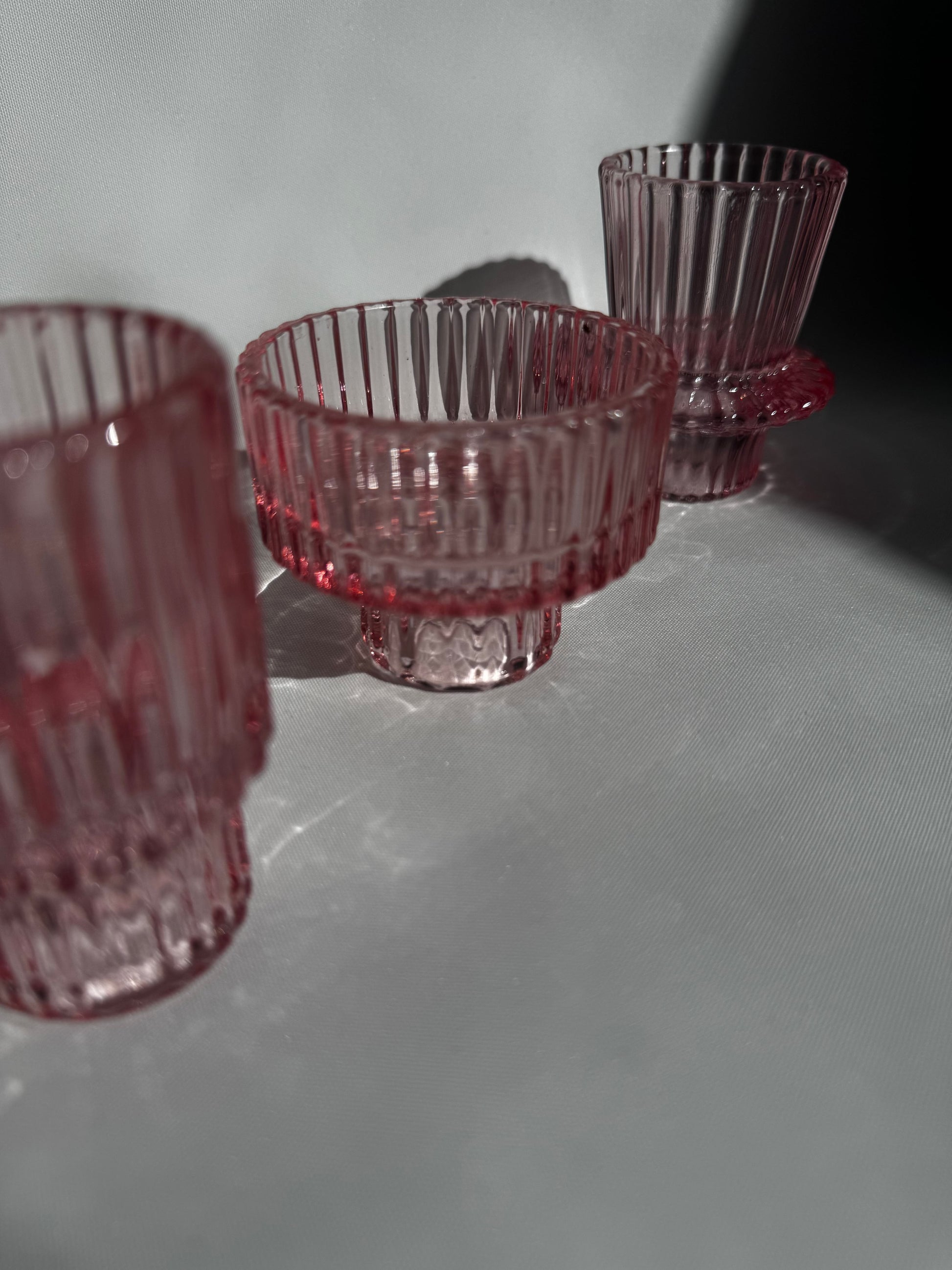Pink Glass Crystal Sphere Stands | Bespoke Crystals