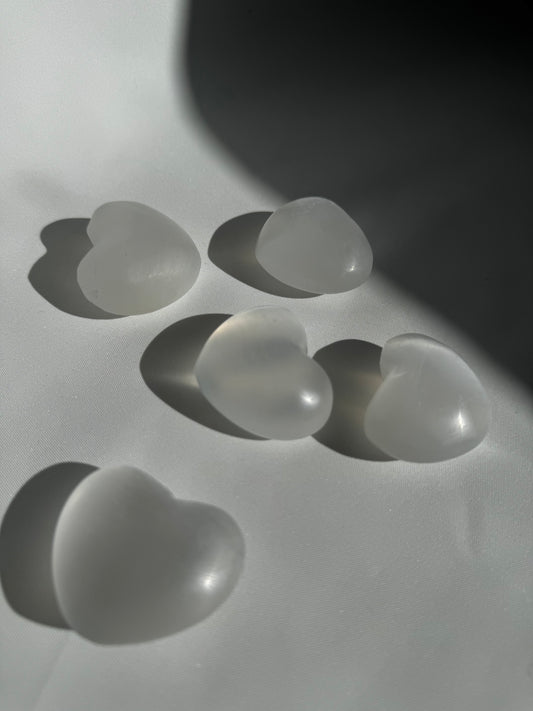 Selenite Heart | Bespoke Crystals
