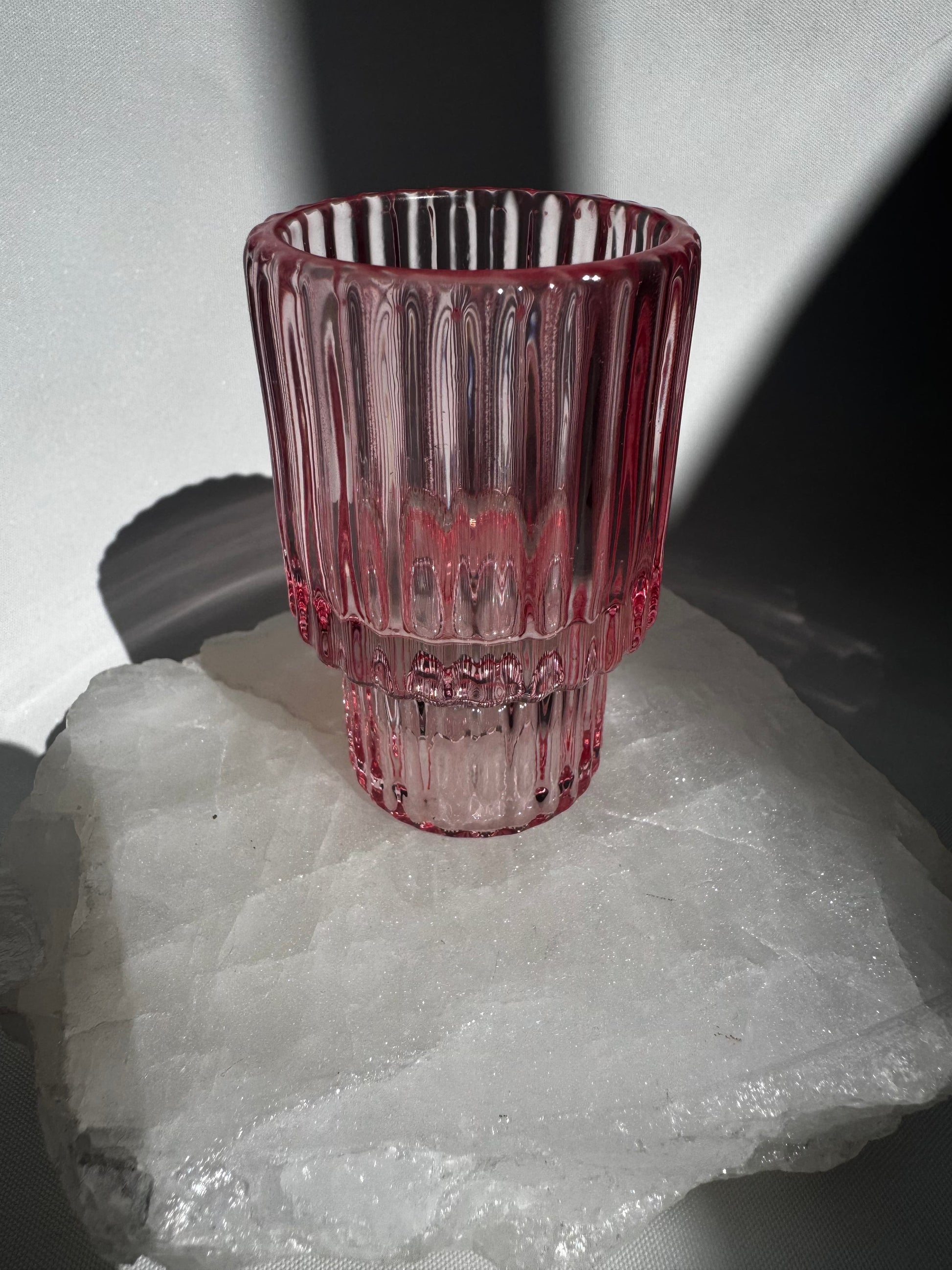 Pink Glass Crystal Sphere Stands | Bespoke Crystals