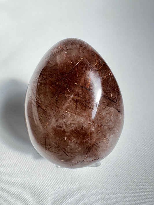 Red Rutile in Quartz Lense #2