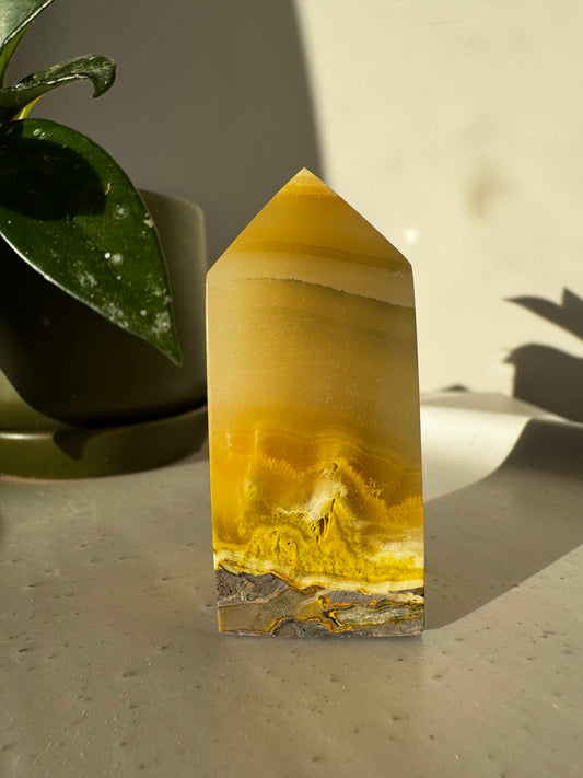 Bumblebee Jasper Crystal Tower | Bespoke Crystals NZ