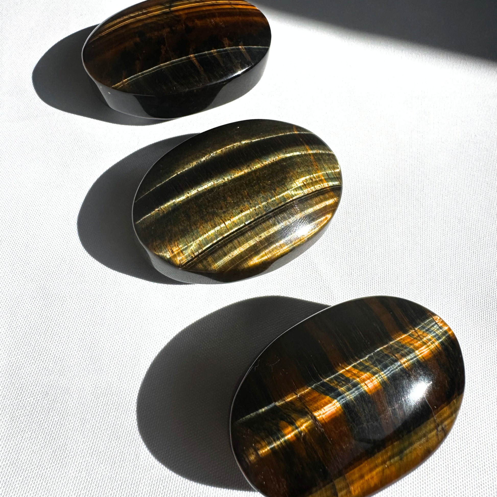 Blue Tigers Eye Palmstone | Bespoke Crystals NZ