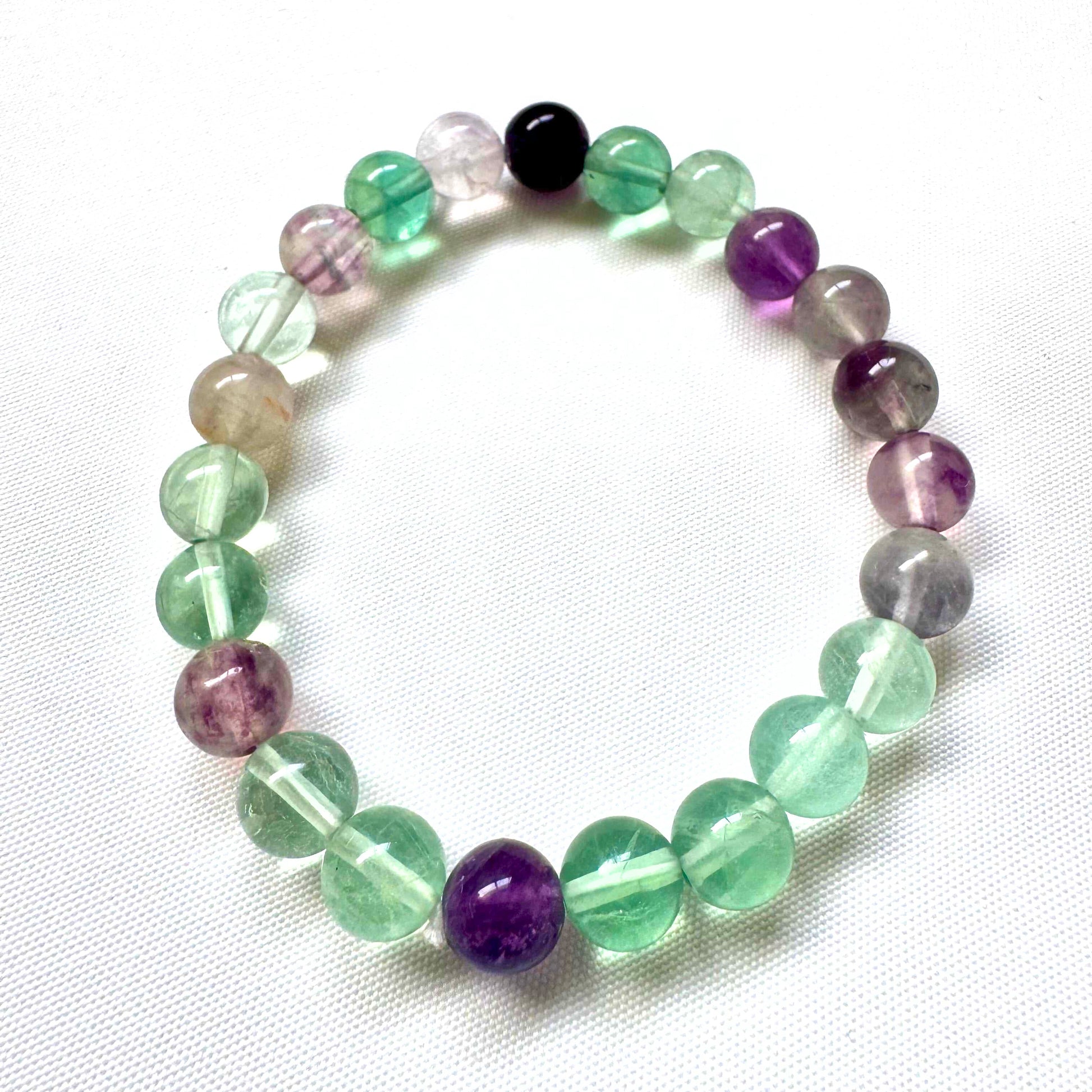 Rainbow Fluorite Bracelet 8mm | Bespoke Crystals NZ
