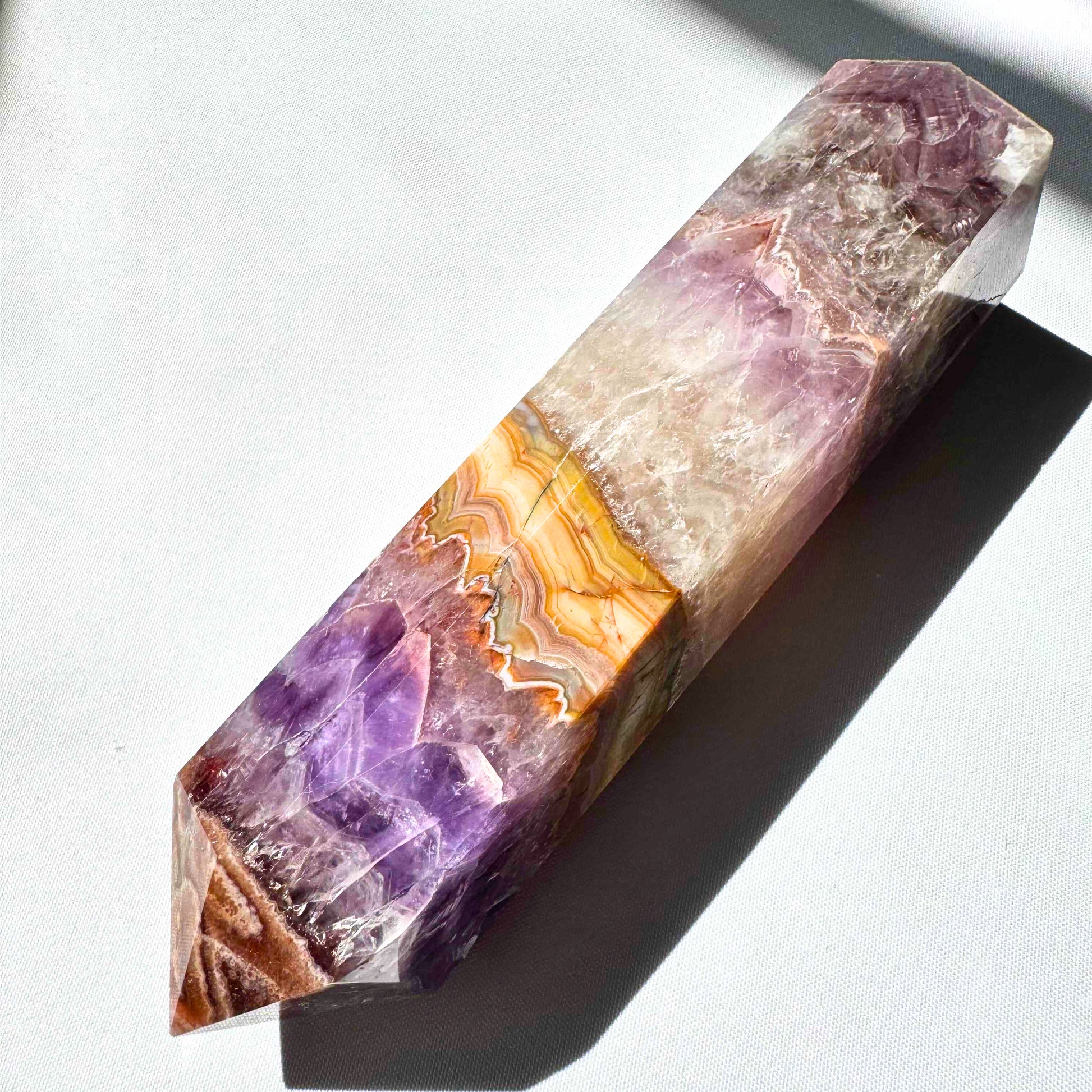 Amethyst/Crazy Lace Agate Crystal | Bespoke Crystals