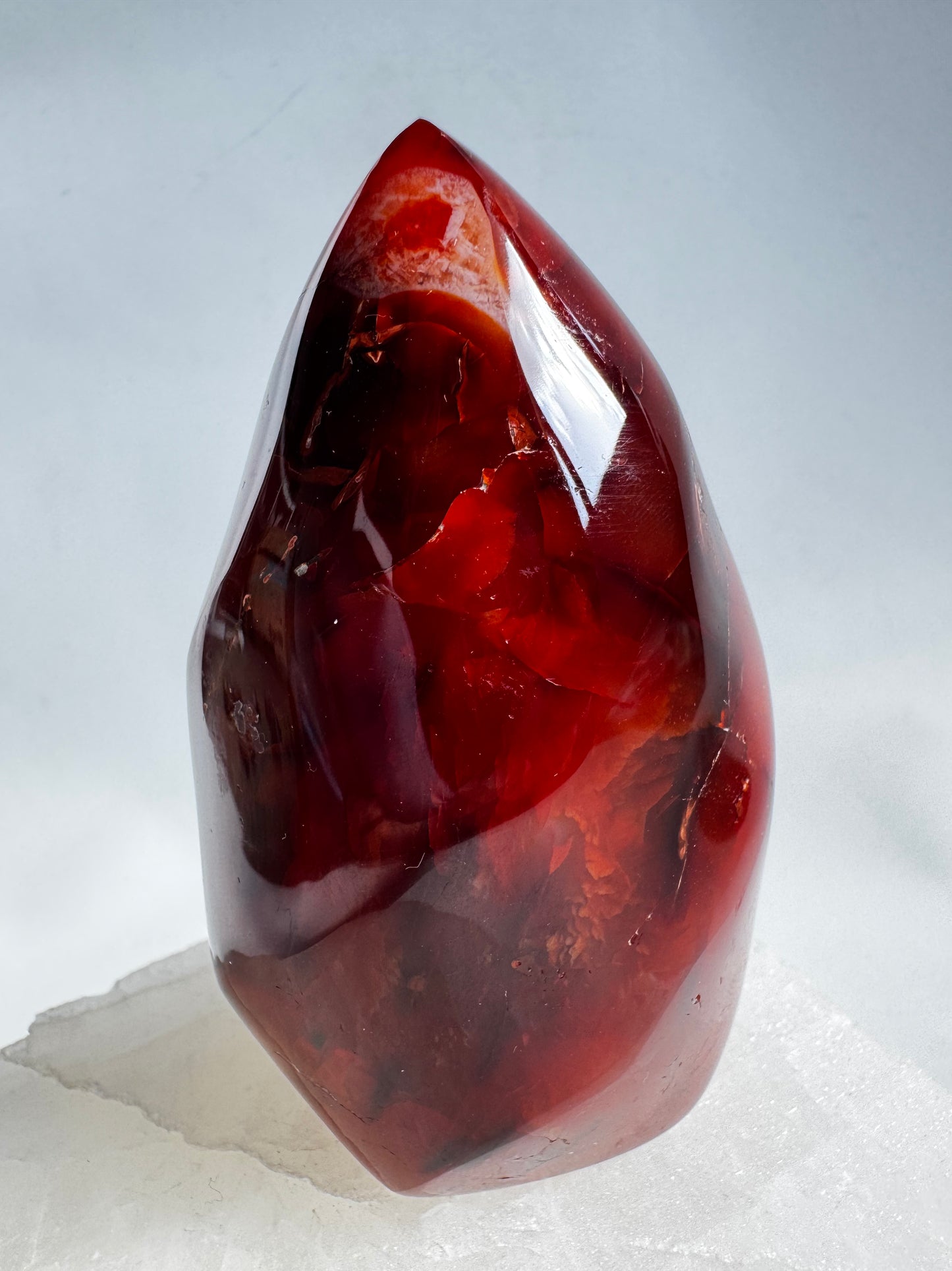 Carnelian Crystal Flame | Bespoke Crystals NZ