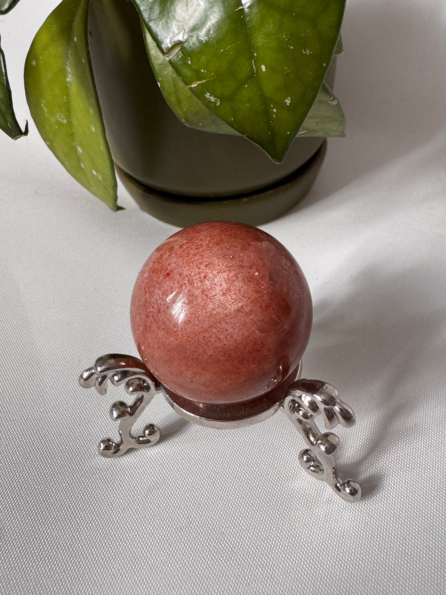 Tanzanian Sunstone Moonstone Smoky Quartz Sphere #2| Rare Crystal NZ | Bespoke Crystals