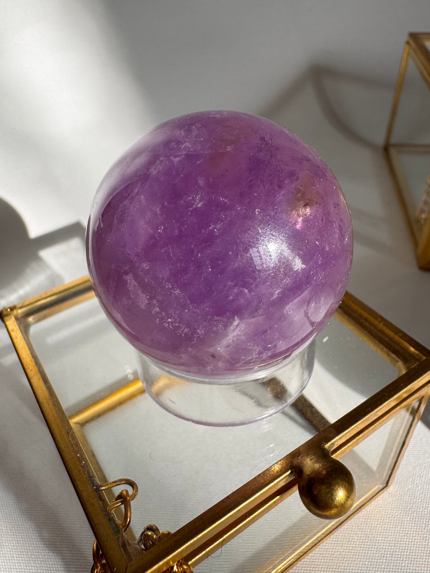 Amethyst Crystal Sphere – Healing Stone for Calm