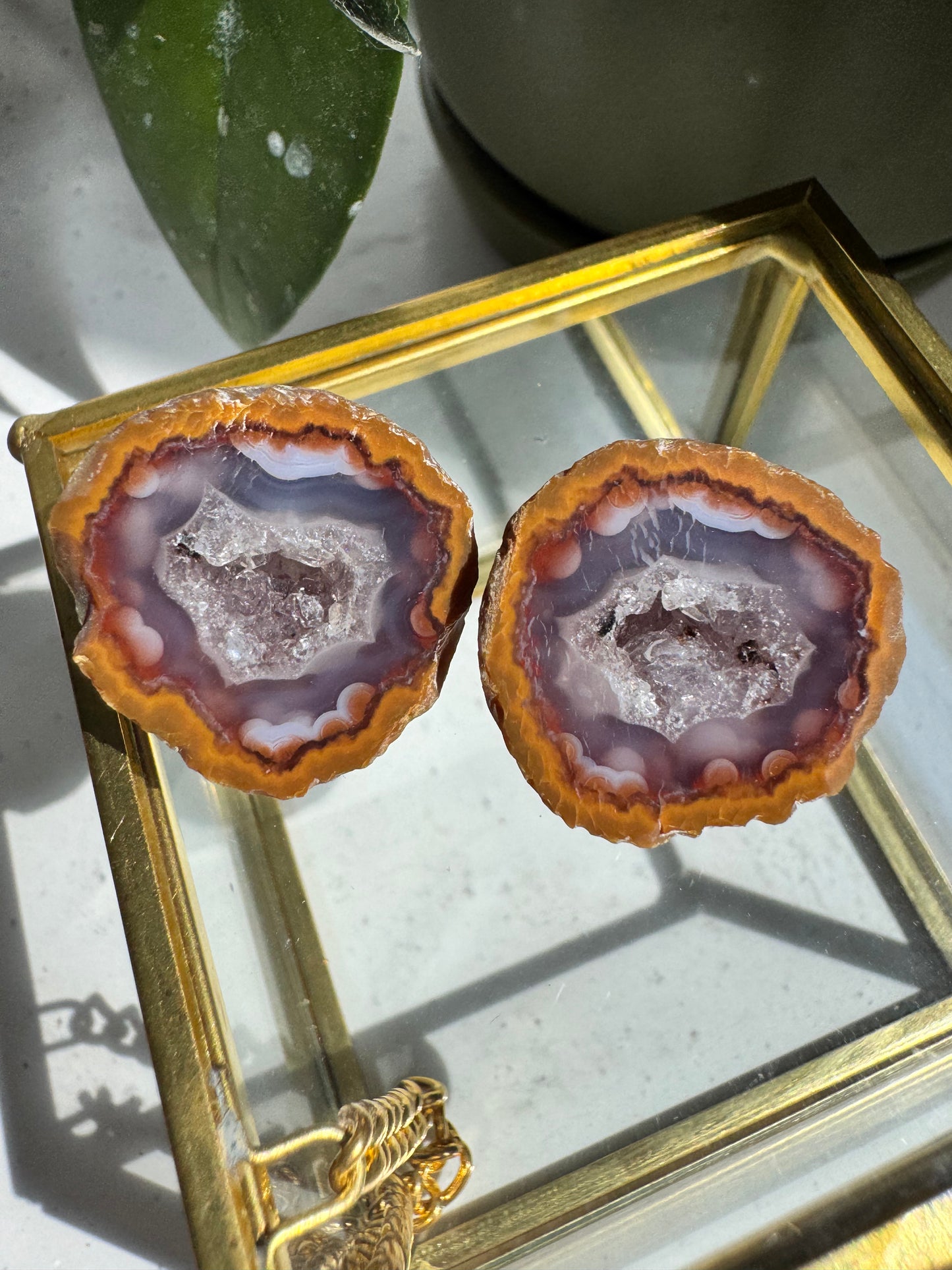 Rare Zhanguo Agate Crystal Mini Geode #3